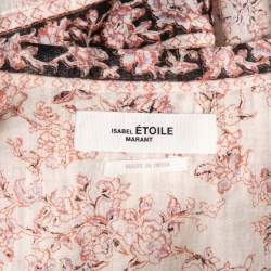 Isabel Marant Etoile Pale Pink Floral Printed Violette Blouse M
