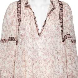 Isabel Marant Etoile Pale Pink Floral Printed Violette Blouse M