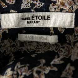 Pre Owned Isabel Marant Etoile Multicolored Floral Printed Cotton Pintuck Pleated Vanille Dress M