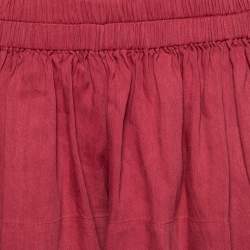 Isabel Marant Etoile Red Linen Blend Shorts S