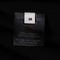 Pre Owned Isabel Marant Etoile Black Chiffon Lace-Up Sleeveless Dress 