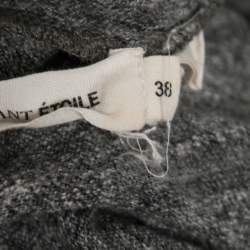 Pre Owned Isabel Marant Etoile Grey Knit Round Neck Long Sleeve Dress M