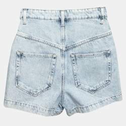 Isabel Marant Etoile Blue Denim High Waisted Shorts S
