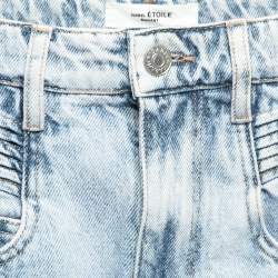 Isabel Marant Etoile Blue Denim High Waisted Shorts S