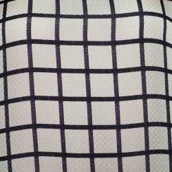 Isabel Marant Etoile White Check Print Silk Top XS