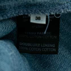 Pre Owned Isabel Marant Etoile Blue Denim Oriane Half Sleeve Dress M