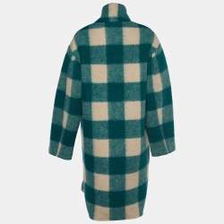 Isabel Marant Etoile Gingham Checked Gabriel Coat S