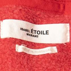 Isabel Marant Etoile Red Jersey Hooded Sweatshirt M