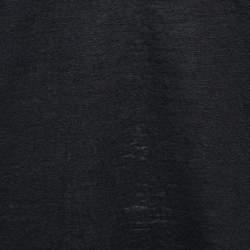 Pre Owned Isabel Marant Etoile Black Linen Knit V-Neck T-Shirt L