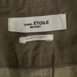 Isabel Marant Etoile Beige Canvas High Waist Belted Shorts S
