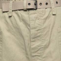 Isabel Marant Etoile Beige Canvas High Waist Belted Shorts S