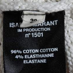 Pre Owned Isabel Marant Etoile Off White Knit Sleeveless Top M