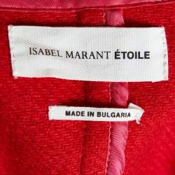 Isabel Marant Etoile Red Wool Jacket M
