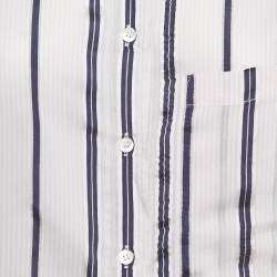 Pre Owned Isabel Marant Etoile Pink Striped Cotton Shirt M