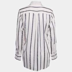 Pre Owned Isabel Marant Etoile Pink Striped Cotton Shirt M