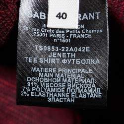Isabel Marant Etoile Burgundy Knit Draped Top M