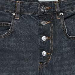 Isabel Marant Étoile Charcoal Grey Denim Distressed Garance Jeans S