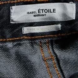 Isabel Marant Étoile Charcoal Grey Denim Distressed Garance Jeans S