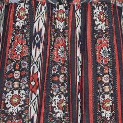 Isabel Marant Etoile Multicolor Printed Chiffon Crepe Top S
