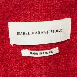 Isabel Marant Etoile Red Tweed Double-Breasted Jacket S