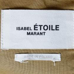 Isabel Marant Etoile Off-White Checked Wool Gaston Oversized Coat XS