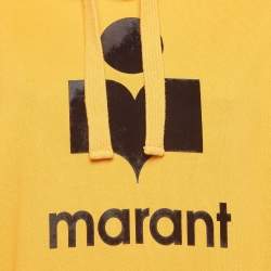 Pre Owned Isabel Marant Etoile Orange Cotton Short-Sleeve Sweatshirt M