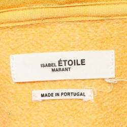 Pre Owned Isabel Marant Etoile Orange Cotton Short-Sleeve Sweatshirt M