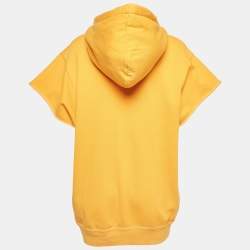 Pre Owned Isabel Marant Etoile Orange Cotton Short-Sleeve Sweatshirt M