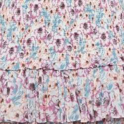 Isabel Marant Etoile Multicolor Floral Print Cotton Shirt and Naomi Skirt Set M