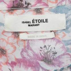 Isabel Marant Etoile Multicolor Floral Print Cotton Shirt and Naomi Skirt Set M