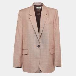 Isabel Marant Etoile Light Brown Wool Single Breasted Blazer M