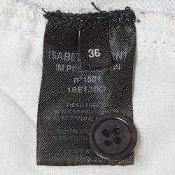 Isabel Marant Etoile Purple Floral Print Cotton Lace-Up Trousers S