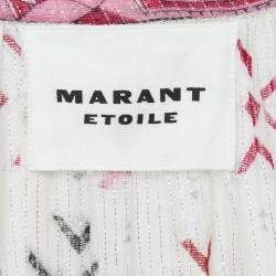 Isabel Marant Etoile Off White Printed Cotton Midi Dress M
