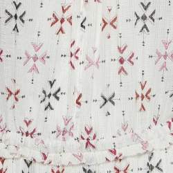 Isabel Marant Etoile Off White Printed Cotton Midi Dress M