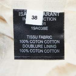 Isabel Marant Etoile Beige Floral Printed Cotton Flared Mini Skirt M