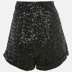 Isabel Marant Black Sequin Shorts M