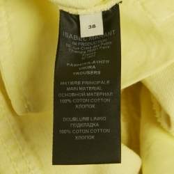 Pre Owned بنطلون جينز سكيني دينم أصفر إيزابيل مارانت فيكيرا خصر 29 بوصة ميديم