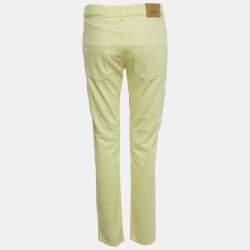 Pre Owned بنطلون جينز سكيني دينم أصفر إيزابيل مارانت فيكيرا خصر 29 بوصة ميديم