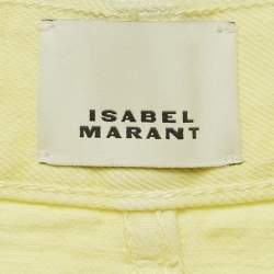 Pre Owned بنطلون جينز سكيني دينم أصفر إيزابيل مارانت فيكيرا خصر 29 بوصة ميديم