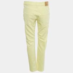 Pre Owned Isabel Marant Yellow Cotton Skinny Vikira Jeans M/Waist 30"