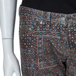 Isabel Marant Etoile Multicolor Printed Corduroy Pants M