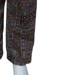 Isabel Marant Etoile Multicolor Printed Corduroy Pants M