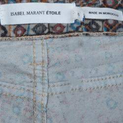 Isabel Marant Etoile Multicolor Printed Corduroy Pants M
