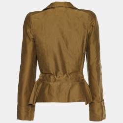 Pre Owned Isabel Marant Green Idony Cotton Blazer M