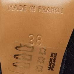 Pre Owned Isabel Marant Black Embroidered Suede and Leather Betty Ankle Boots Size 38