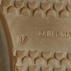 Pre Owned Isabel Marant Beige Faux Fur and Leather Nowles Snow Boots Size 37