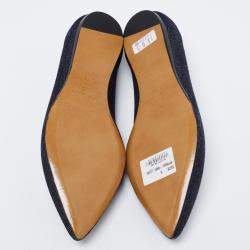 Isabel Marant Blue Denim Plumy Ballet Flats Size 36