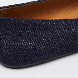 Isabel Marant Blue Denim Plumy Ballet Flats Size 36