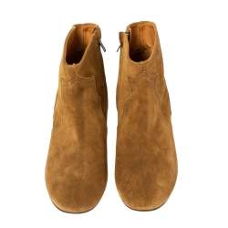 Pre Owned Isabel Marant Brown Suede Dicker Ankle Boots Size 40