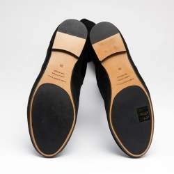 Pre Owned Isabel Marant Black Suede Over The Knee Boots Size 38